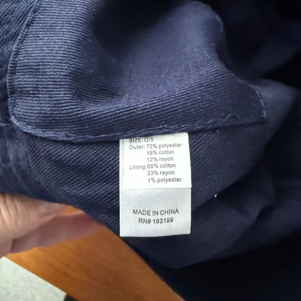 Plaid Bucket Hat in Blue and Tan - Picture 5 of 6